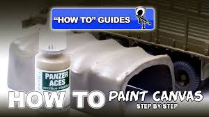 Painting Canvas Using Vallejos Panzer Aces Acrylics