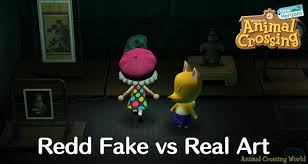 Wild world, the player's face style is determined through the answers given to the questions kapp'n asks at the beginning of the game while in the taxi. Redd S Paintings Statues Real Vs Fake Art Guide For Animal Crossing New Horizons