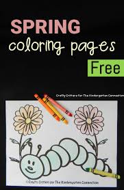 Turtle diary's spring coloring pages are great for all ages and can be downloaded and printed for on the go fun! Spring Coloring Pages The Kindergarten Connection