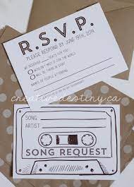 Wedding Invitations Kraft Paper Envelopes Engagement Photos Song Request Rsvp Card Www Creativedestiny Ca Wedding Playlist Wedding Invitations Invitations