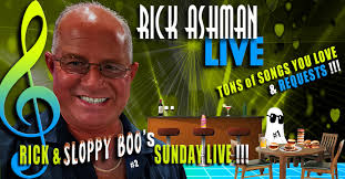Rick Ashman live tomorrow ( Sunday) 🎼🎵😊