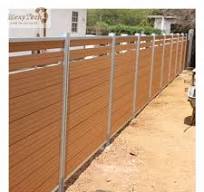 Neue design composite fechten co extrusion wpc holz privatsphäre garten zaun