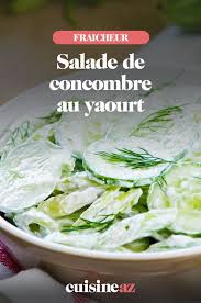 Salade De Concombre Au Yaourt Recette Salade De Concombre Au Yaourt Salade Concombre Concombre Au Yaourt