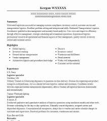Logistics Specialist Resume Example Specialist Resumes Livecareer
