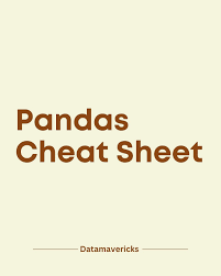 Image result for Pandas cheatsheet