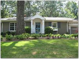 1970s Small Brick Ranch Remodel Google Search Ranch House Exterior Painted Brick House Painted Brick Ranch