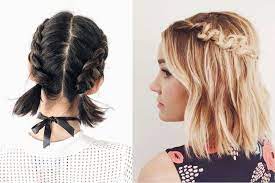 Die Schonsten Zopfe Fur Kurzes Haar Frisuren Kurze Haare Flechten Zopfe Flechten Kurze Haare Zopf Kurze Haare