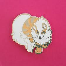 Sleepingwolvesart On Instagram Arcanine Enamel Pin Now Available In My Etsy Store Link In Bio Pawso Card Illustration Enamel Pins Pokemon Art