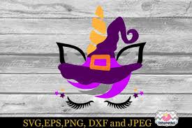 Download Halloween Unicorn Witch Hat By Timetocraftshop Thehungryjpeg Com