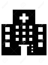 Hospital ward vector clipart eps images. Black And White Clip Art Illustration Of Hospital Building Icon Royalty Free Cliparts Vectors And Stock Illustration Image 142986437