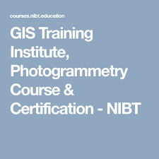 Gis Training Institute Photogrammetry Course Certification Nibt Train Institute Courses