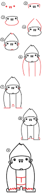 Add a lopsided mouth and angry eyes and you have a gorilla that does not want to be messed around with. How To Draw A Cartoon Gorilla Art For Kids Hub Gorillas Art Easy Drawings Cartoon Artist