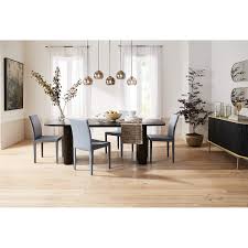 What makes the cb2 collection different from crate and barrel dining tables ? Walton Ribbed Leg Dining Table Reviews Crate And Barrel Canada