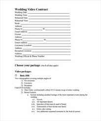 wedding videography contract template - April.onthemarch.co
