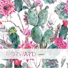 Peel and stick wallpaper is the perfect choice for kids rooms, dorms, apartments, or furniture accents. Watercolor Cactus Wallpaper Cactus Flowers Floral Cactus Peel And Stick Wallpaper Removable Wal Succulents Prints Cactus Illustration Watercolor Cactus