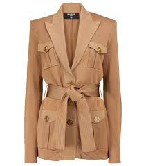 Check spelling or type a new query. Balmain Exclusive To Mytheresa Belted Knit Blazer Mytheresa