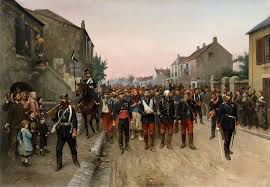 Gaston Claris Prussian Soldiers Escorting French Prisoners Of War 1888 Soldier Military Artwork War