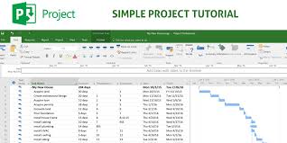 tutorial build a simple project plan with microsoft project