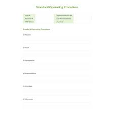 13 Standard Operating Procedure Templates Pdf Doc Free