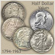 Clean 1943 Liberty Half Dollar Value Chart Bicentennial