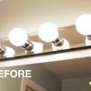 Downlights are a practical consideration for general bathroom light, but forget the concept of a grid of lighting. 3