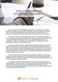 Writing Can Be Hard But This Cover Letter For Study Abroad Sample Can Help You A Lot Visit Http Www Studyabroadsop Study Abroad Letter Of Intent Lettering