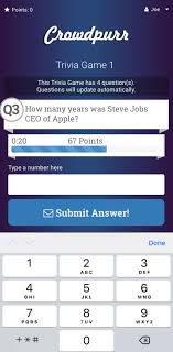 It's like the trivia that plays before the movie starts at the theater, but waaaaaaay longer. Crowdpurr Trivia Games Explained Crowdpurr Help