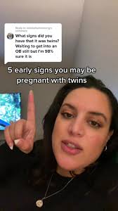 Replying to @rebekaharmstrong think you might be having multiples? Here are  some early signs I experienced as a twin mom 🤍🤍 #pregnant #pregnancy  #fertilityjourney #twins #twinpregnancy ...