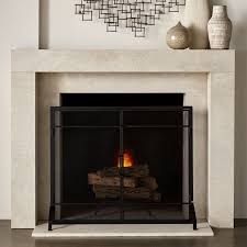 Of your home with 89,000 btus of heat from america's oldest sustainable resource, wood. Beau Fireplace Screen With Doors Reviews Crate And Barrel Canada