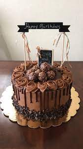 Happy birthday cake with name and photo. Chocolate Drip Birthday Cake Bolo De Confeitaria Bolos De Aniversario Bolo