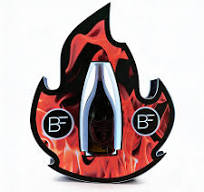 Fire Flame Emoji 🔥 Bottle Service Sign Presenter Glorifier