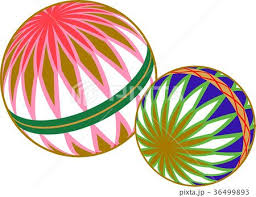 鞠のイラスト イラスト 絵手紙 絵の練習