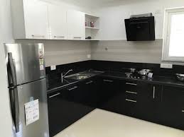 black modular kitchen by prabhakar