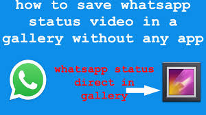 How To Save Whatsapp Status Video Without Any App Mobile Tips How you can save whatsapp status in gallery.