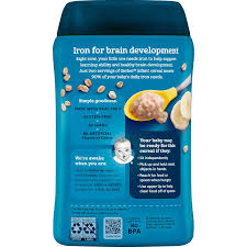 Gerber Probiotic Oatmeal Banana Baby Cereal 8oz Baby Cereal Healthy Digestive System Fruit Cereal