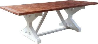 I bought this (farmhouse table and 4 chairs) directly from the good shelf company's website, because i wanted a different sized table with a smooth paint finish, and. Casa Padrino Shabby Chic Dining Table White Antique Style Wood Color 240 X 100 Cm Country House Style Table Pine Wood