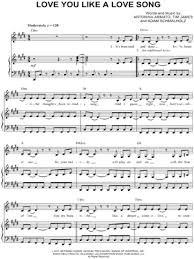 Selena Gomez The Scene Love You Like A Love Of Selena Gomez Amp The Scene Love You Like A Love Song Sheet Music Http Hollywood4cain Com Of Selena Gomez The Scene Love You Like A Love So Partituras