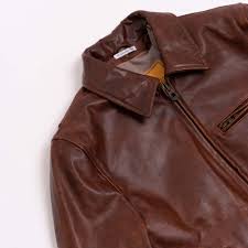 Varenne Whiskey Horsehide Leather Jacket Shangri La Heritage