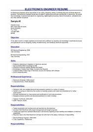 Best resume format for electronics engineers. 2 Electronics Engineer Resume Examples