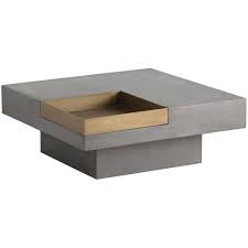Quill Coffee Table Grey In 2020 Coffee Table Rectangular Coffee Table Concrete Coffee Table