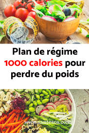 Plan De Regime 1000 Calories Diet Nutrition Healthy