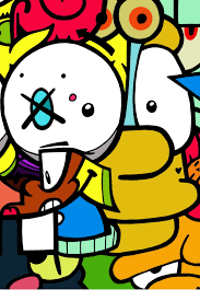 Youthful Impressions Simpsons Art Bape Art Kaws Painting