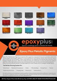 Epoxy Plus Metallic Pigments Color Chart By Mickeyayer Issuu