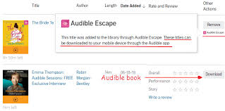 After signing into the app, go to the my library screen. How To Download Audible Escape Audiobooks To Computer