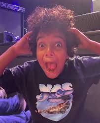 Miles and Jon Anderson's son Damion, hanging out after the Jon Anderson &  the Band Geeks show last night in Montclair, NJ. Hearing these two sing  “Yours Is No Disgrace” together acapella