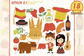 Find & download the most popular spain people photos on freepik free for commercial use high quality images over 8 million stock photos. Spain Clip Art European Theme Clipart Graphic By Clipartfables Creative Fabrica