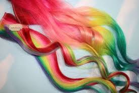 You sometimes need a wash your synthetic wig or hair extensions before you dye. Rainbow Human Hair Extensions Colored Hair Extension Clip Etsy Tie Dye Hair Colored Hair Extensions Hair Extension Clips