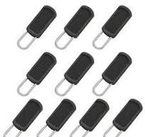 10-Pack Zipper Pull Replacement Kit | Removable Metal & Rubber Zipper Heads | Universal Zip Repair for Jackets, Backpacks, Luggage & Boots | Non-Slip ...