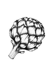 Great for painting, wood working, stained glass, and other art designs. Artichoke Black And White Drawing Vegetables Botanical Line Art Line Drawing Pen Drawing Black And White Drawing Drawings Kitten Drawing
