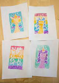 Easy Styrofoam And Marker Printmaking With Kids Kids Printmaking Kindergarten Art Kids Art Projects
